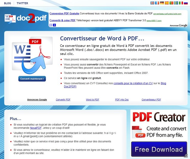 3 logiciels gratuit pour convertir un document doc word en format pdf